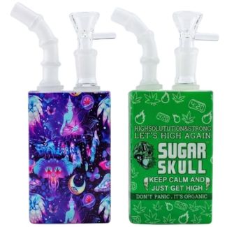 Juice Box Design Glass Waterpipe - Assorted (4inch)