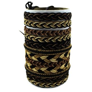 Leather Bracelets Design - Assorted (12 Pieces)