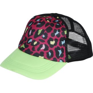 Leopard Print Mesh Back Trucker Cap - Multicolour