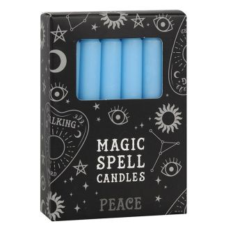 Light Blue Magic Spell Candles - Peace(Pack of 12)
