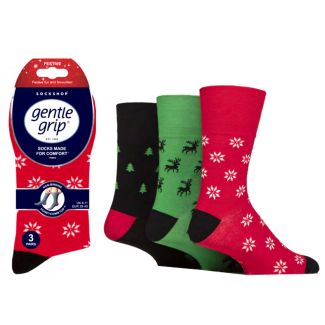 Christmas Mens Fun Feet Socks- Assorted 