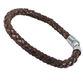 Men's Plaited Leather Bracelet 