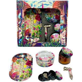 Mushroom Wonderland Design 5pcs Gift Set - Puff Puff Pass