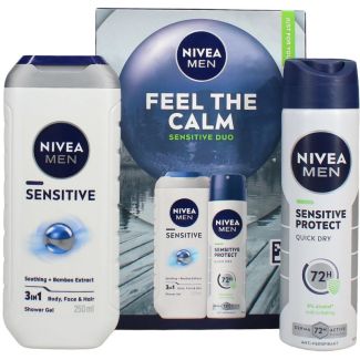 Nivea Men Sensitive Duo Gift Set - Feel The Calm