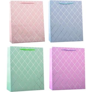 Pastel Foiled Gift Bags – Assorted