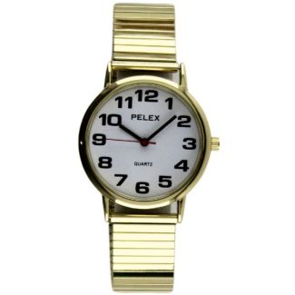 Pelex Men's Metal Expander Strap - Gold 