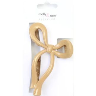 Bow Shaped Plastic Hair Clamp - Assorted - 11cm
