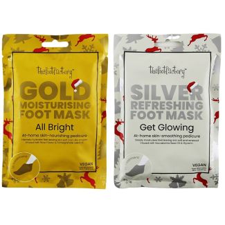 Pretty The Foot Factory Silver & Gold Foot Masks 