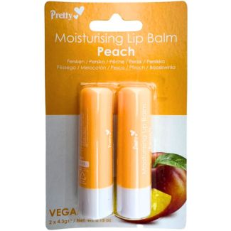 Pretty Moisturising Lip Balm - Peach (2x4.3g)