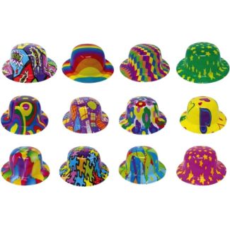 PVC Coloured Bowler Hat - Assorted