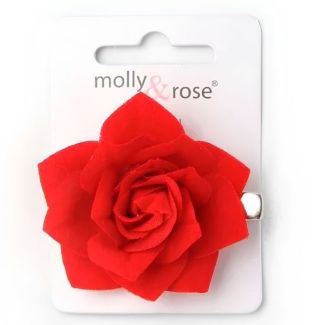 Small Red Rose Beak Clip 