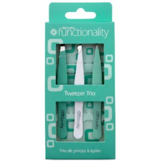 Royal Cosmetics Functionality 3 Piece Tweezer Set 