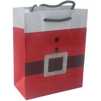 Santa Outfit Design Gift Bag - 15 cm