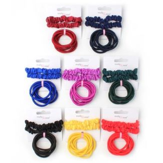 8pcs Scrunchie & Hair Elastics Set - Assorted Colours 