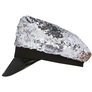 Sequin Cap - Silver