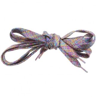 Shiny Lurex Multicoloured Shoelaces 