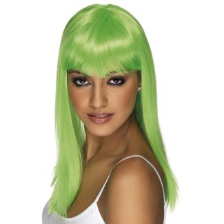 Glamourama Party Wig - Neon Green