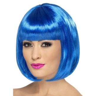 Smiffys Partyrama Party Wig - Blue