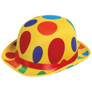 Spotted Clown Bowler Hat