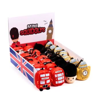 Squidglys London Souvenir Mini Plush Keyring - (9cm)