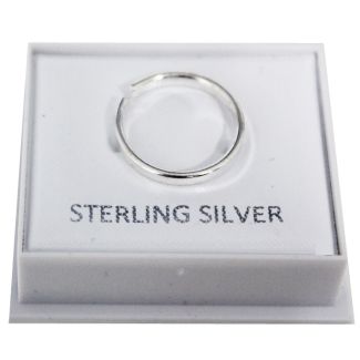 Sterling Silver Square Cut Plain Adjustable Toe Rings 