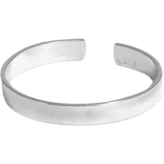 Sterling Silver Square Cut Adjustable Toe Ring