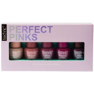 Technic Perfect Pinks 5pcs Nail Varnish Collection Gift Set