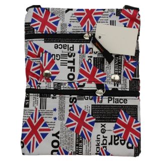 Newspaper Design Cross Body Bag 