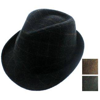 Unisex Tweed Trilby - Assorted Colours & Sizes