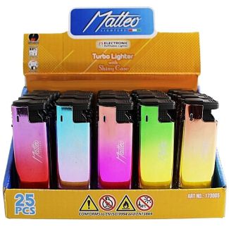 Wholesale Metal Windproof Rainbow Turbo Lighter -Assorted