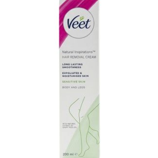 Veet Hair Removal Cream For Body & Legs 200ml - Sensitive Skin (Exp-09/27)