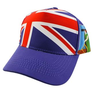 Printed 6 Panel Baseball Cap - Montserrat (UK)