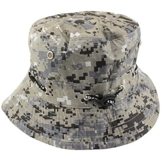 Adults 100% Cotton Reversible Bucket Hat Camo Design