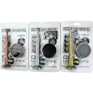 Wholesale D&K Rose Gold, Gold & Silver Metal Pipe 3pcs Set - Assorted 
