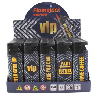 Wholesale Flamejack Windproof VIP Design Lighters - Assorted 