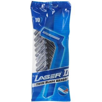 Wholesale Laser II Disposable Twin Blade Razors (10pcs)