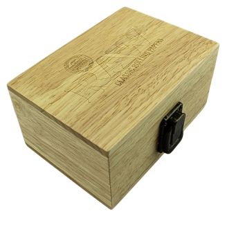 RAW Classic Medium Wood Rolling Box - 13 x 9 x 6.5cm