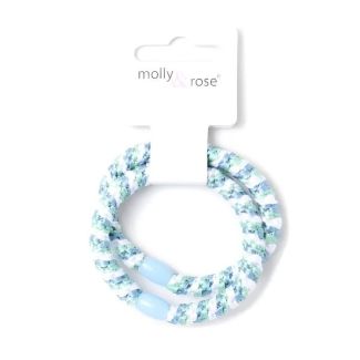 2pcs Woven Beaded Hair Elastics - Assorted - 0.7cm x 5cm