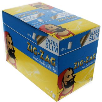 Zig-Zag Resealable Ultra Slim Filter Tips
