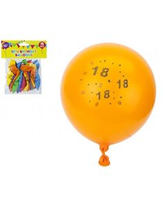 Wholesale 18th Birthday Balloons 9" - 15pcs 