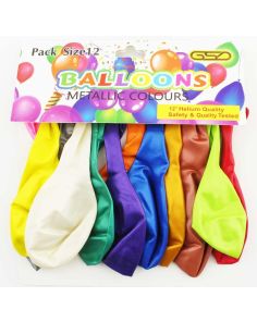 Wholesale Party Balloons - Assorted Metallic Colours