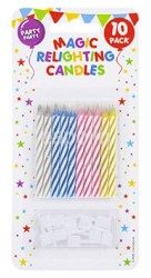 Wholesale Magic Re-Lighting Candles With Holders - Pack of 10