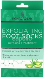 Skin Academy Exfoliating foot socks-Aloe Vera & Tea Tree