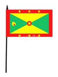 Grenada Table Flag - 6" x 4"
