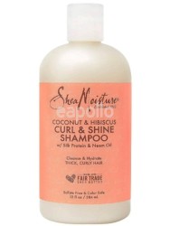 Wholesale Shea Moisture Coconut & Hibiscus Curl & Shine Shampoo- 384ml