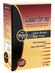 Wholesale Colour For Me Natural Permanent Powder Hair Colour - Dark Brown 2