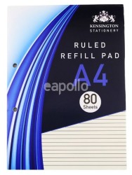 Ruled Refill Pad A4- 80 Sheets 