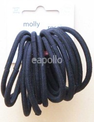 Wholesale Molly & Rose Black Snag Free Elastics -4cm 