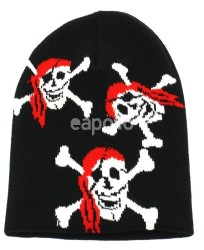 Pirate Skull & Crossbone Unisex Beanie Hat 