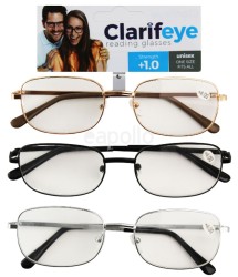 Clarifeye Reading Glasses +1.0 - Assorted Colours 